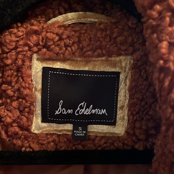 Sam Edelman teddy bear coat, small, rust color, super cute, NWOT - Picture 3 of 5